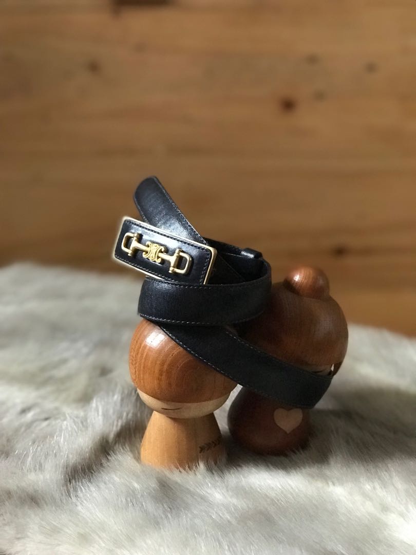 AUTH CELINE HORSEBIT SLIM BELT, Luxury, Accessories on Carousell