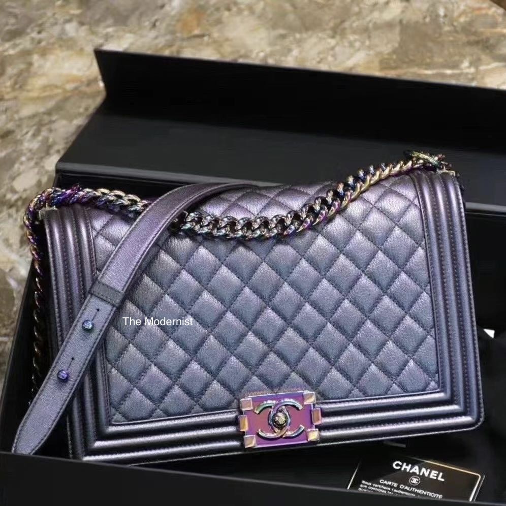 Chanel purple deals iridescent bag