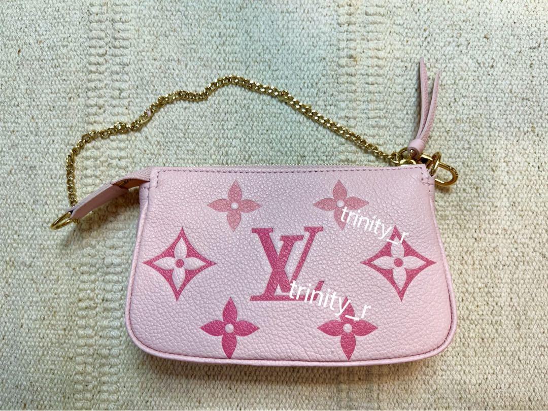 Unboxing Louis Vuitton Mini Pochette Empreinte leather in Rose Baby Pink  😱🌸 