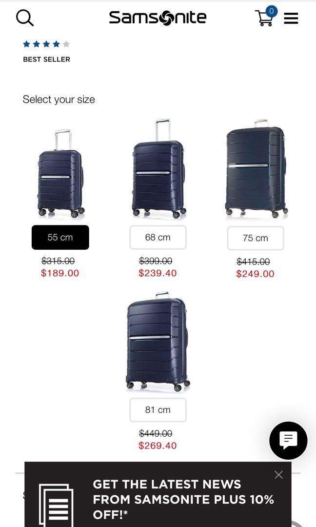 Authentic Samsonite Oc2lite 68 Exp s spinner