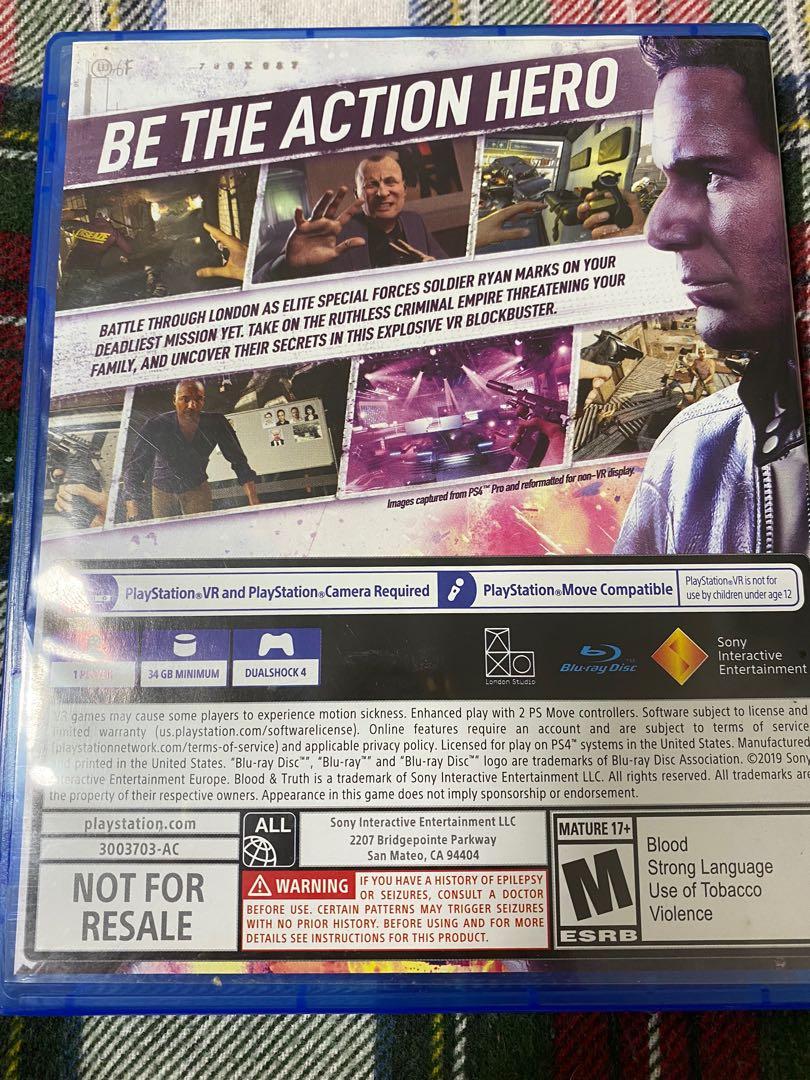 Blood and best sale truth vr ps4