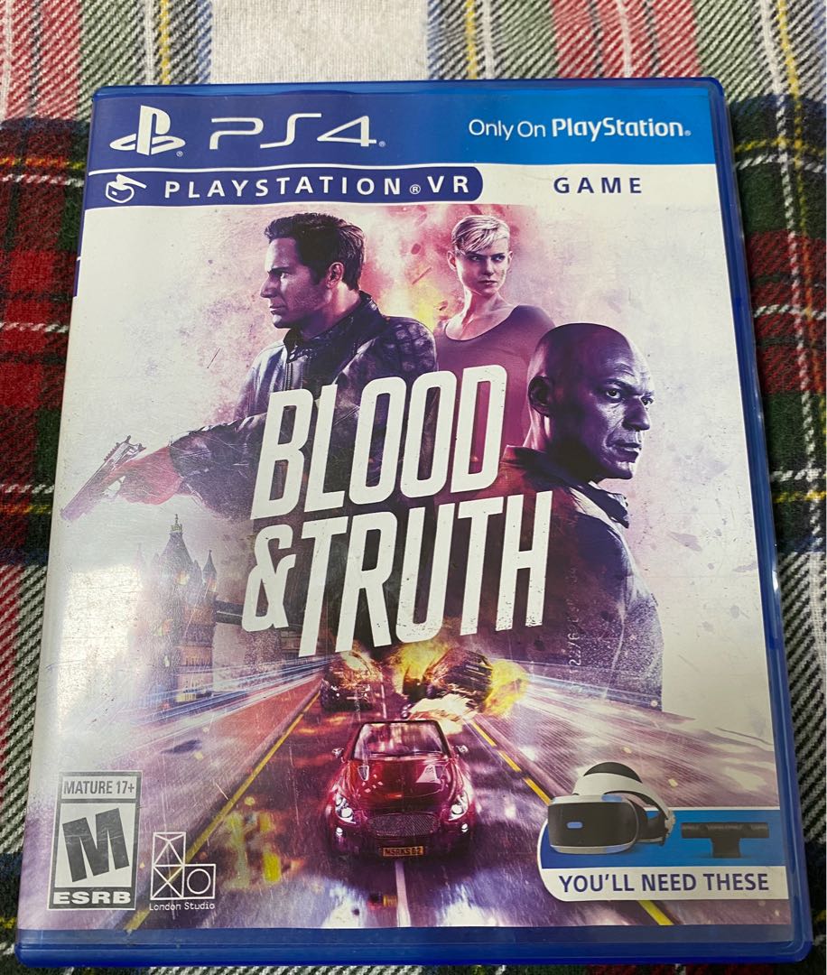 Blood & Truth VR PS4 Game Playstation 4 PS 4, Video Gaming, Video Games,  PlayStation on Carousell