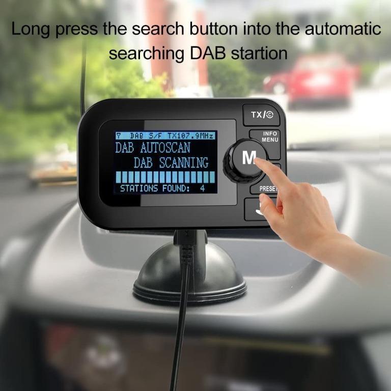 [BNIB] FirstE (DAB005B) InCar DAB/DAB+ Radio Portable Bluetooth FM Transmitter 2.3" LCD Car