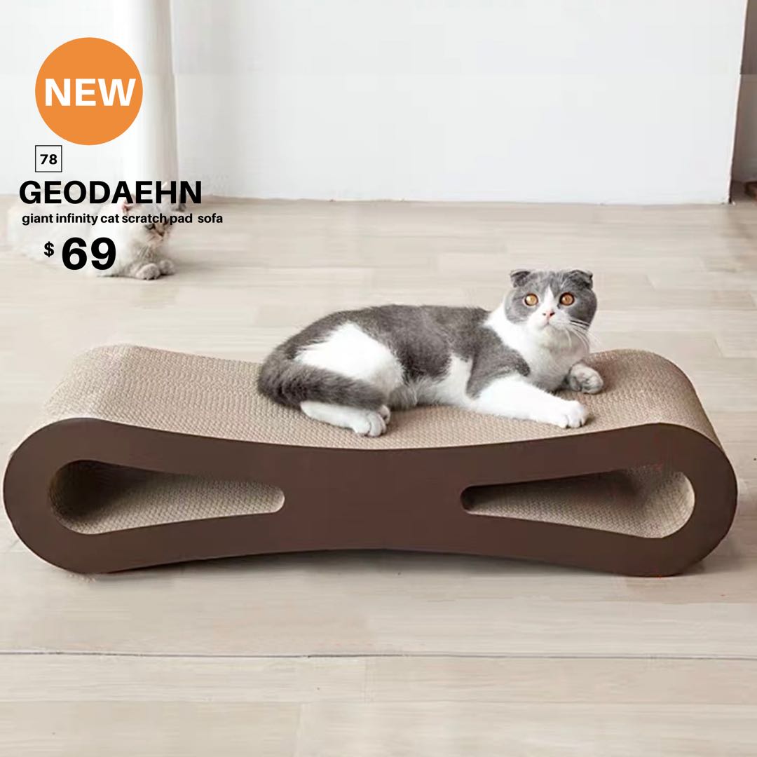 【BRAND NEW/INSTOCK】GEODAEHAN Giant Infinity Cat Scratcher Scratch Pad