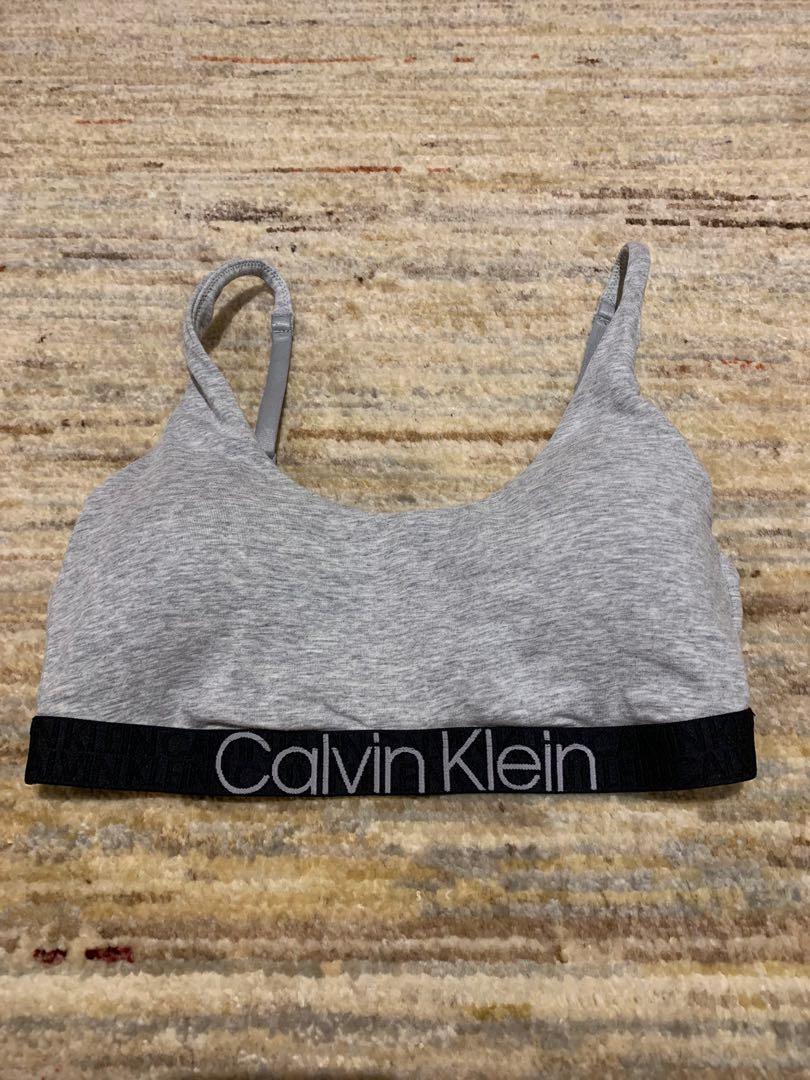 Calvin Klein bra, size M, grey, Women's Fashion, Tops, Blouses on