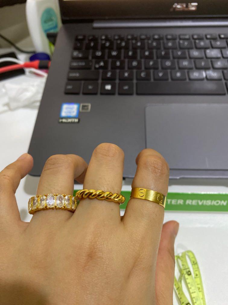 Gold cartier ring cincin emas cartier Women s Fashion Jewelry