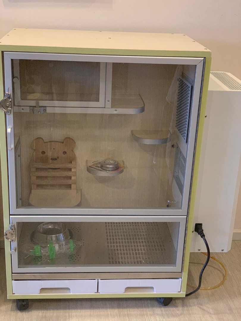 Chinchilla Cage with AirCon, Pet Supplies, Homes & Other Pet