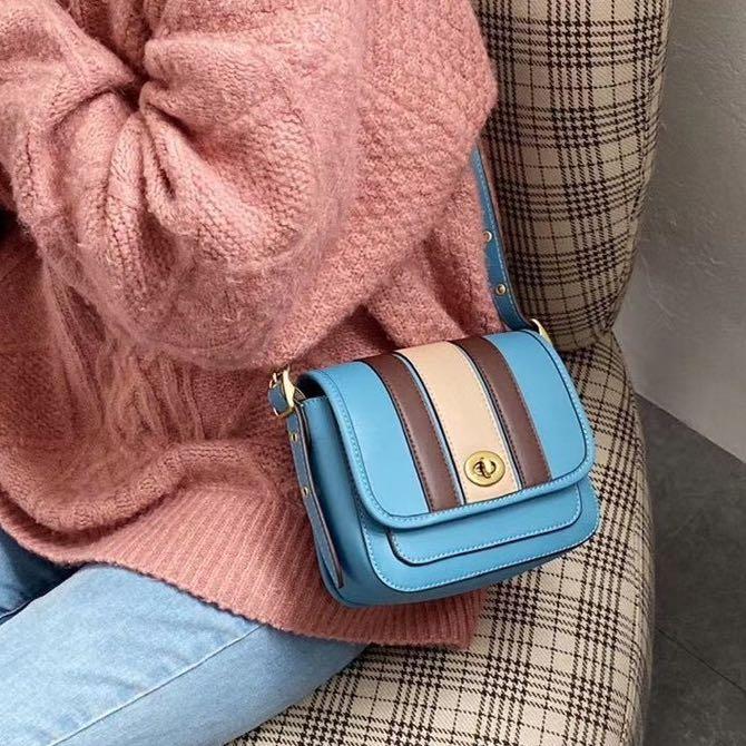 Coach leather rambler on sale crossbody women's stores