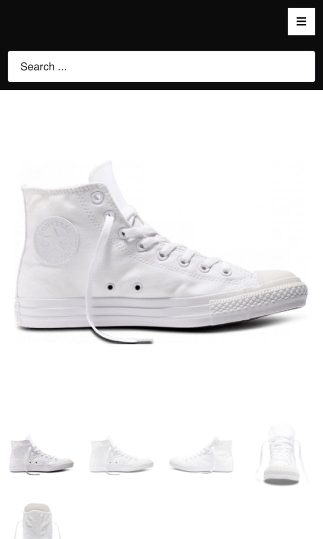 Converse Chuck Taylor Classic High Top White Mono Women s