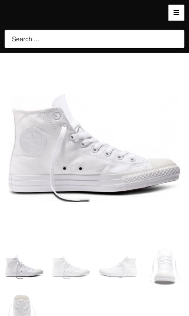 Chuck taylor outlet white monochrome