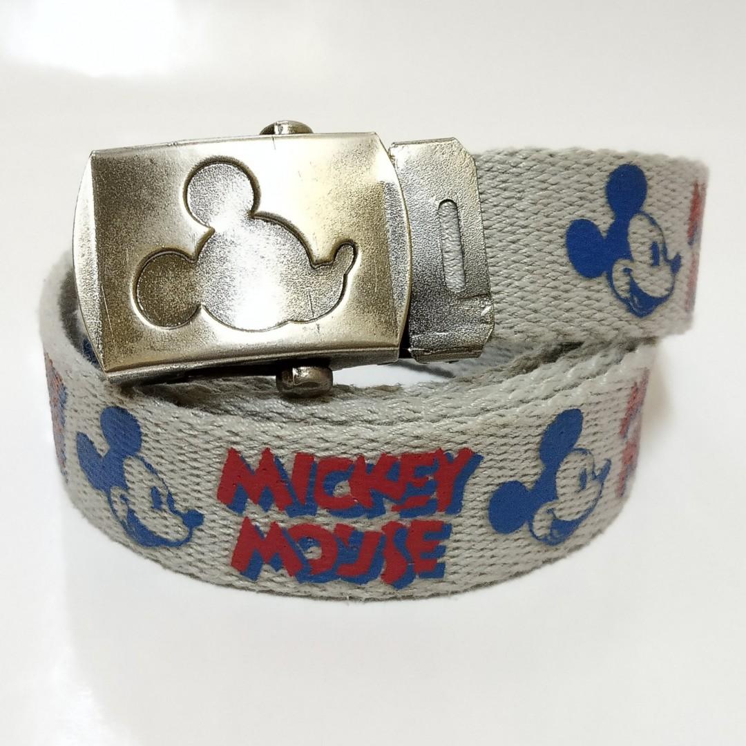 DISNEY mickey mouse vtg webbing belt authentic mens women kids