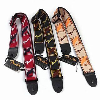 Fender Legacy Vintage Monogram Guitar Strap, Black/Yellow/Brown, Hobbies &  Toys, Music & Media, Music Accessories on Carousell