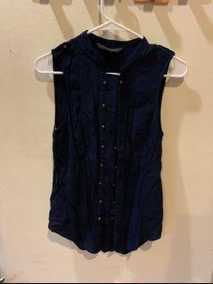 ForeverNew Navy Sleeveless Top