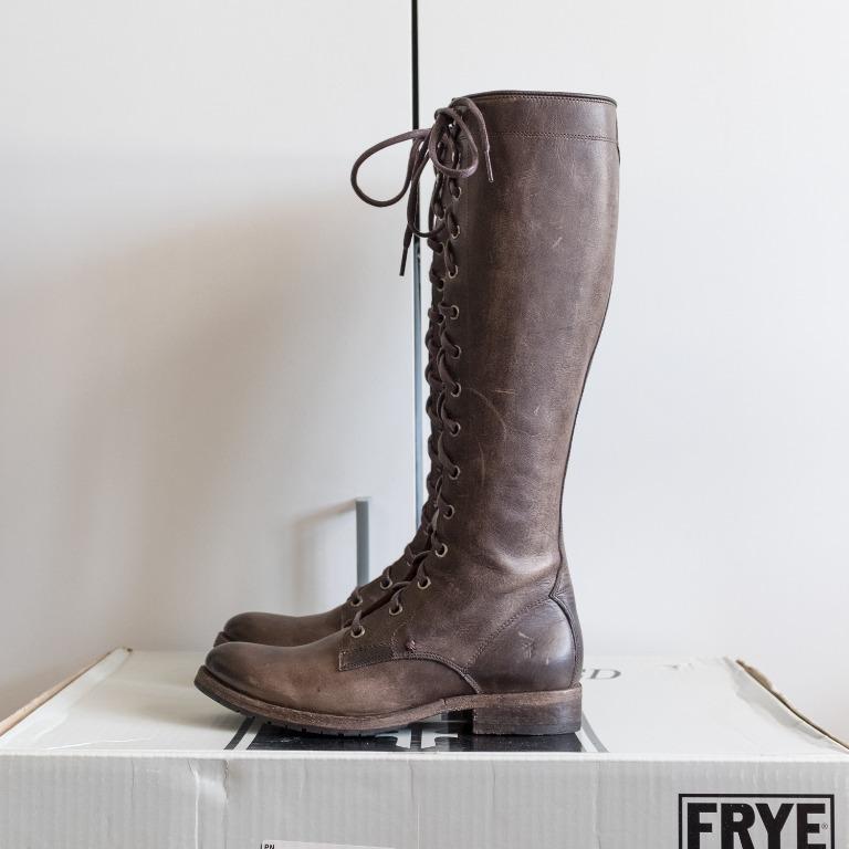 Frye Women Melissa Tall Lace Boot US6M
