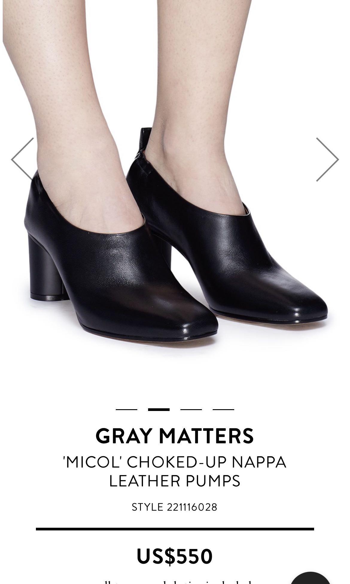 Gray Matters micol leather pumps