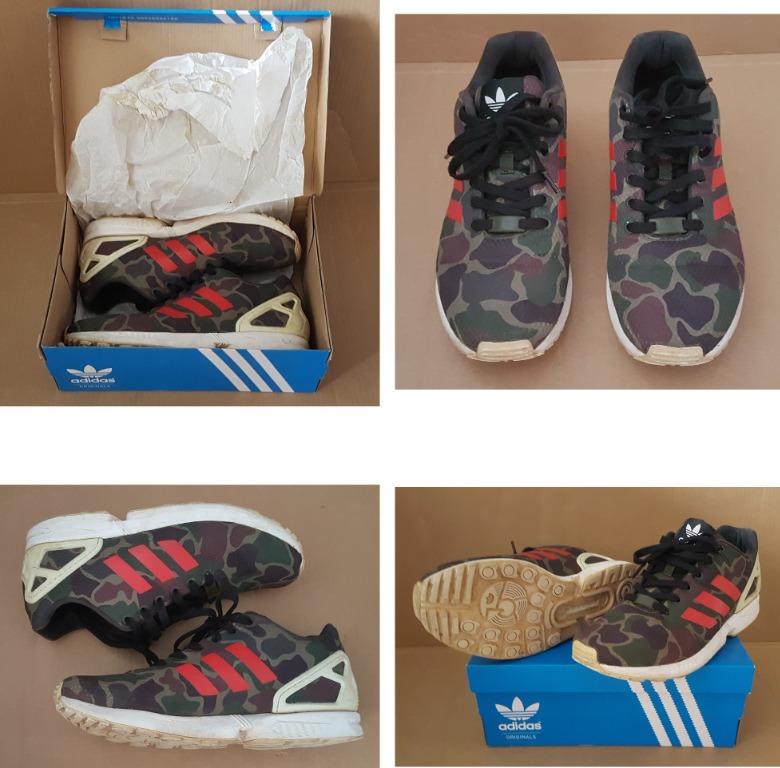 Adidas zx flux new arrivals camo size 9