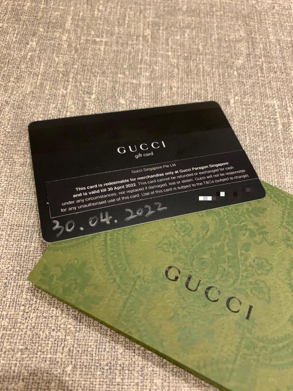 Gucci Gift Card, Tickets & Vouchers, Vouchers on Carousell