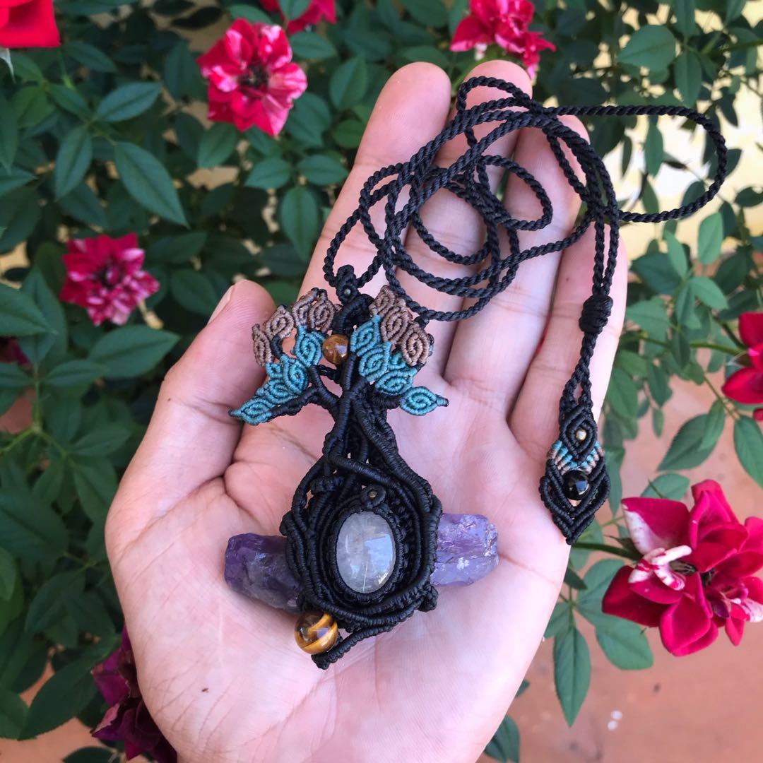 Handmade tree of best sale life necklace