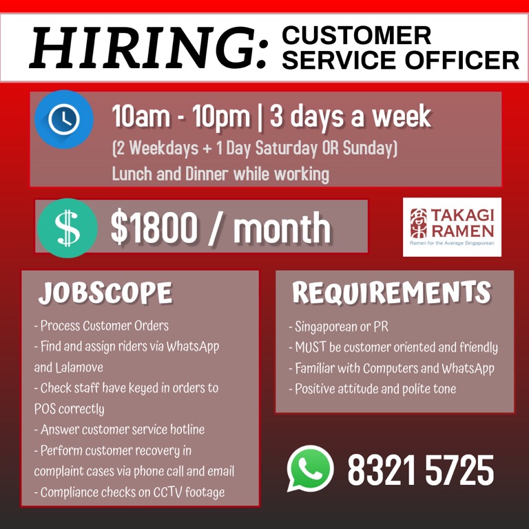 3 Day Workweek. Customer Service Officer, Jobs, Customer Service on  Carousell