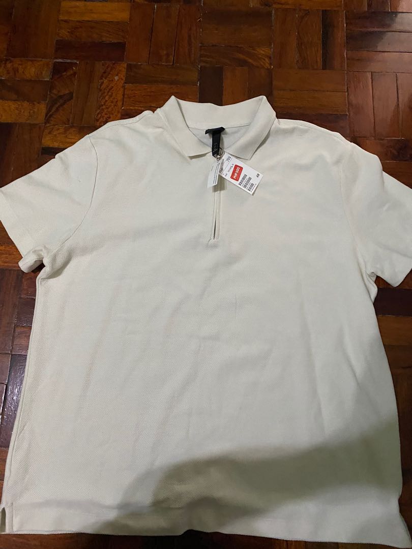 mens zip up polo
