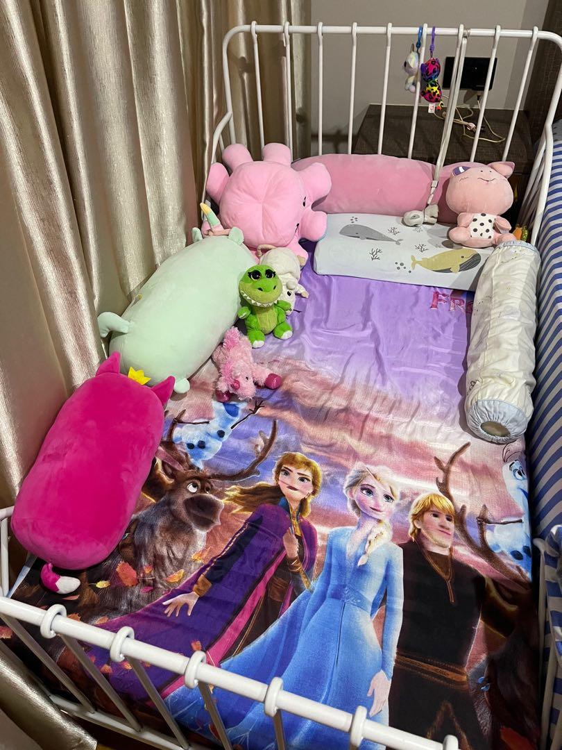 Ikea Minnen Extendable Children Bed with Mattress, Babies & Kids, Baby