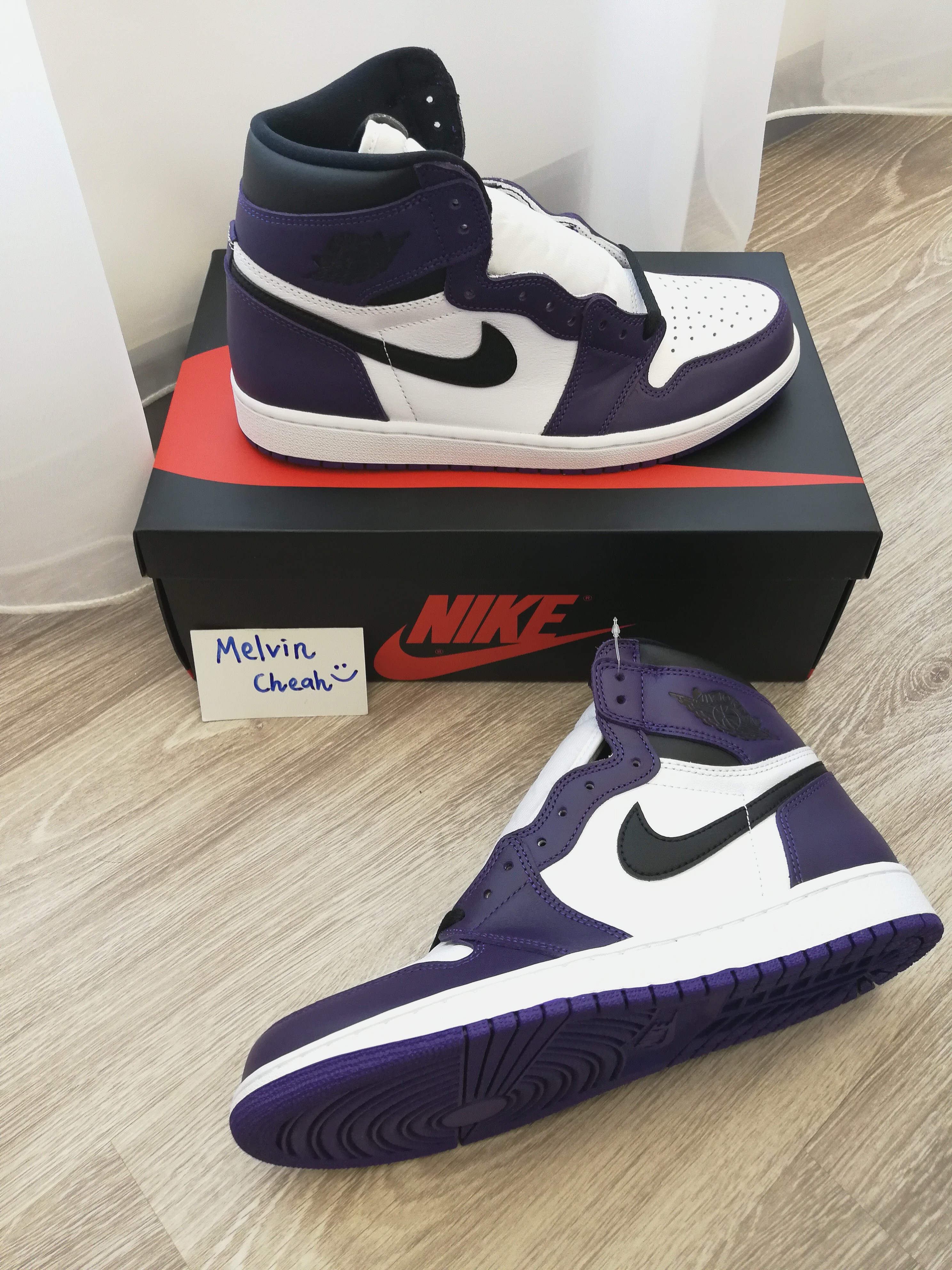 Jordan 1 High Court Purple 2 0 Men S Fashion Footwear Sneakers On Carousell