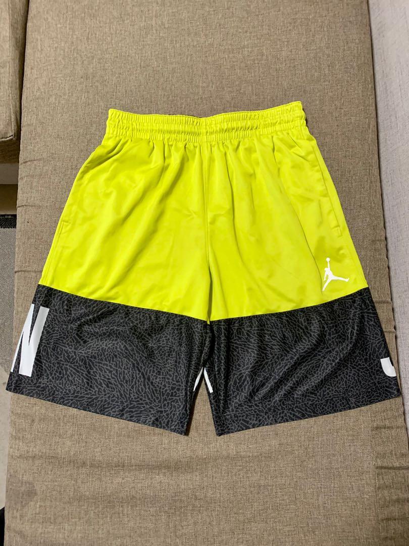 Lime green jordan shorts hot sale