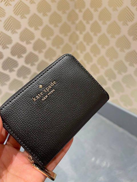 Kate Spade Darcy Small Zip Card Wallet in Black, Luxury, Bags & Wallets on  Carousell
