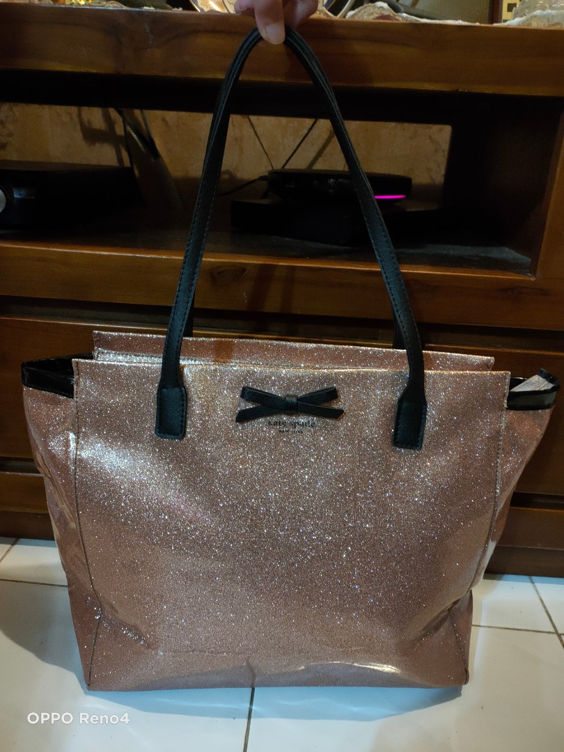 Kate Spade glitter bag, Luxury, Bags & Wallets on Carousell