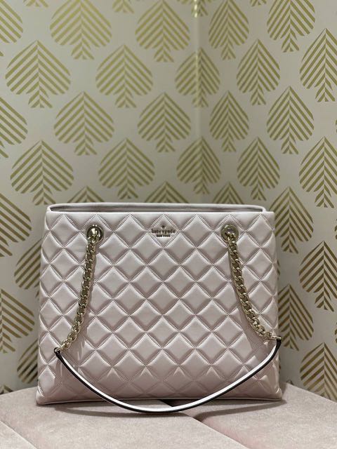 Kate Spade Natalia Tote in Chalk Pink, Luxury, Bags & Wallets on Carousell