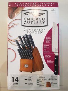 Knife Set with Wood Storage Block Chicago Cutlery