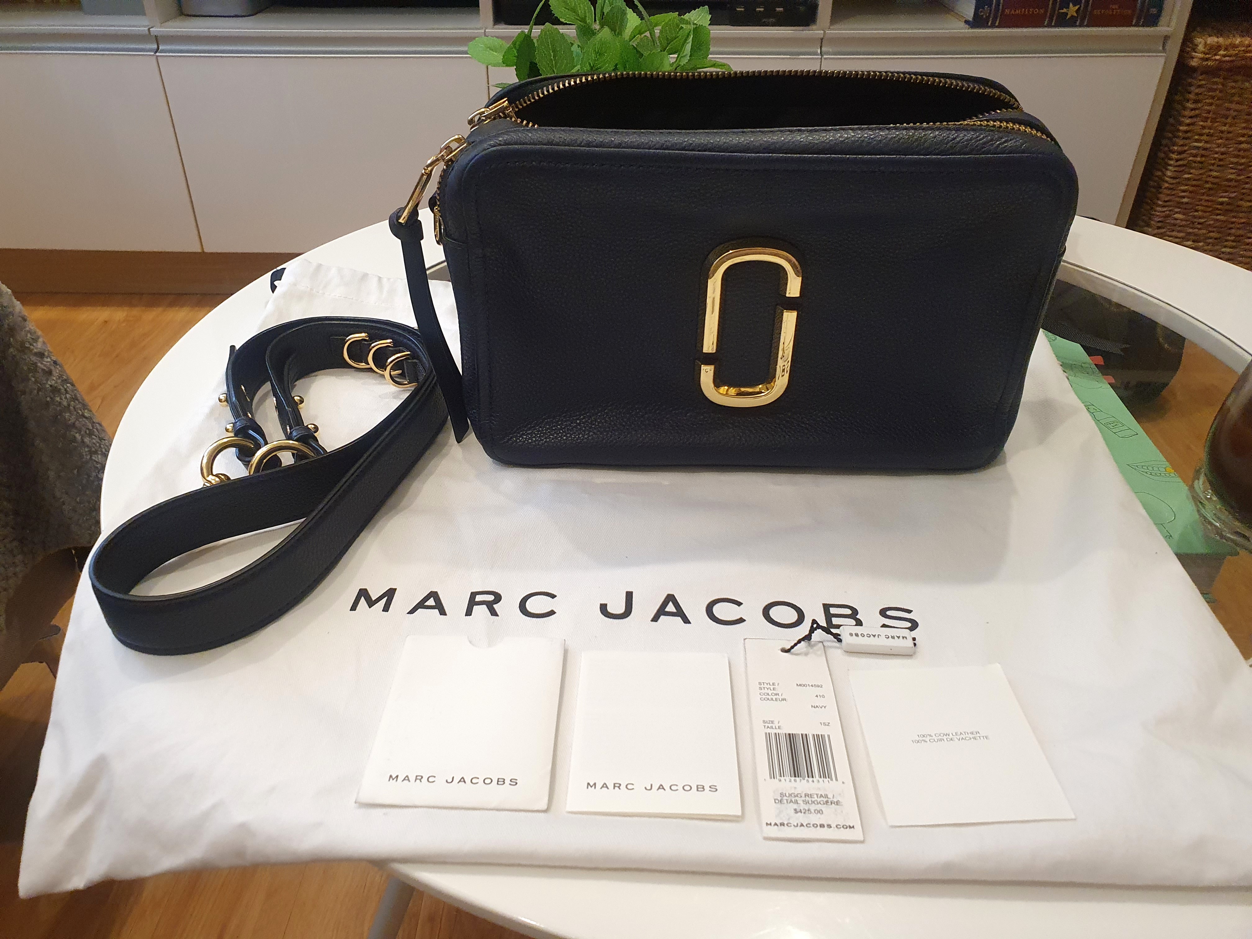 Marc Jacobs Black Leather The Softshot 27 Shoulder Bag Marc Jacobs