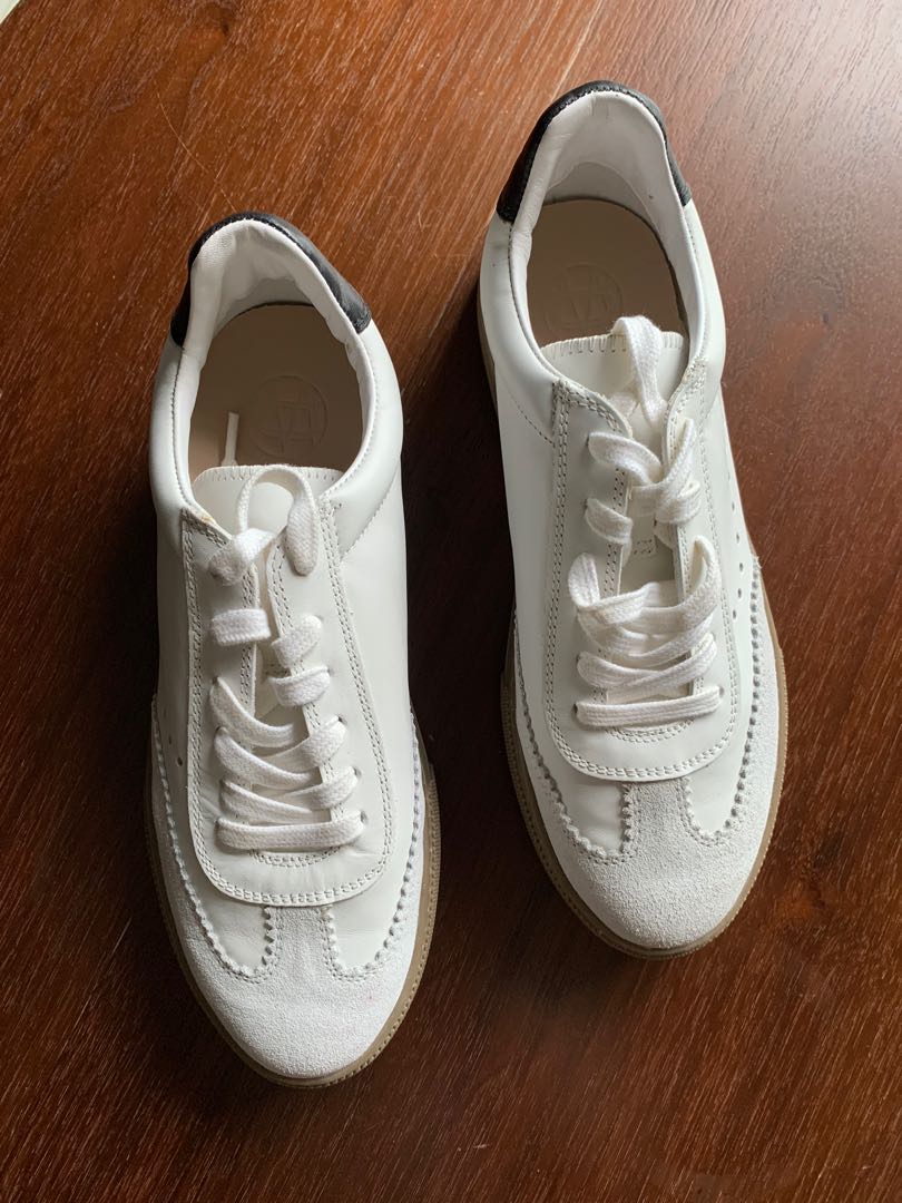 MASSIMO DUTTI TRAINERS WITH HEEL COLOUR DETAIL Women s Fashion
