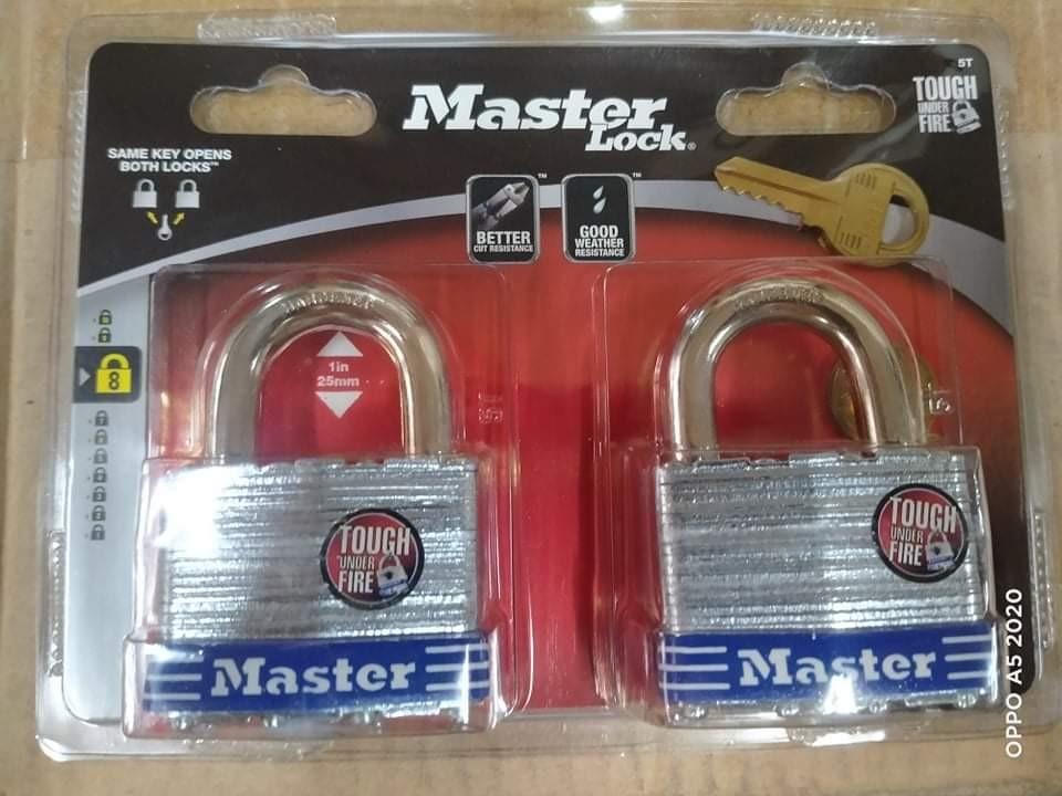 Master 2Pcs Laminated Padlock-Same Key 5-TD #5D 2" width (Category: Locks, Doors & Gates) located in Valenzuela. Submitted by maricrisjayme0821 (Listing ID 1096989111, Image 1). Description: .