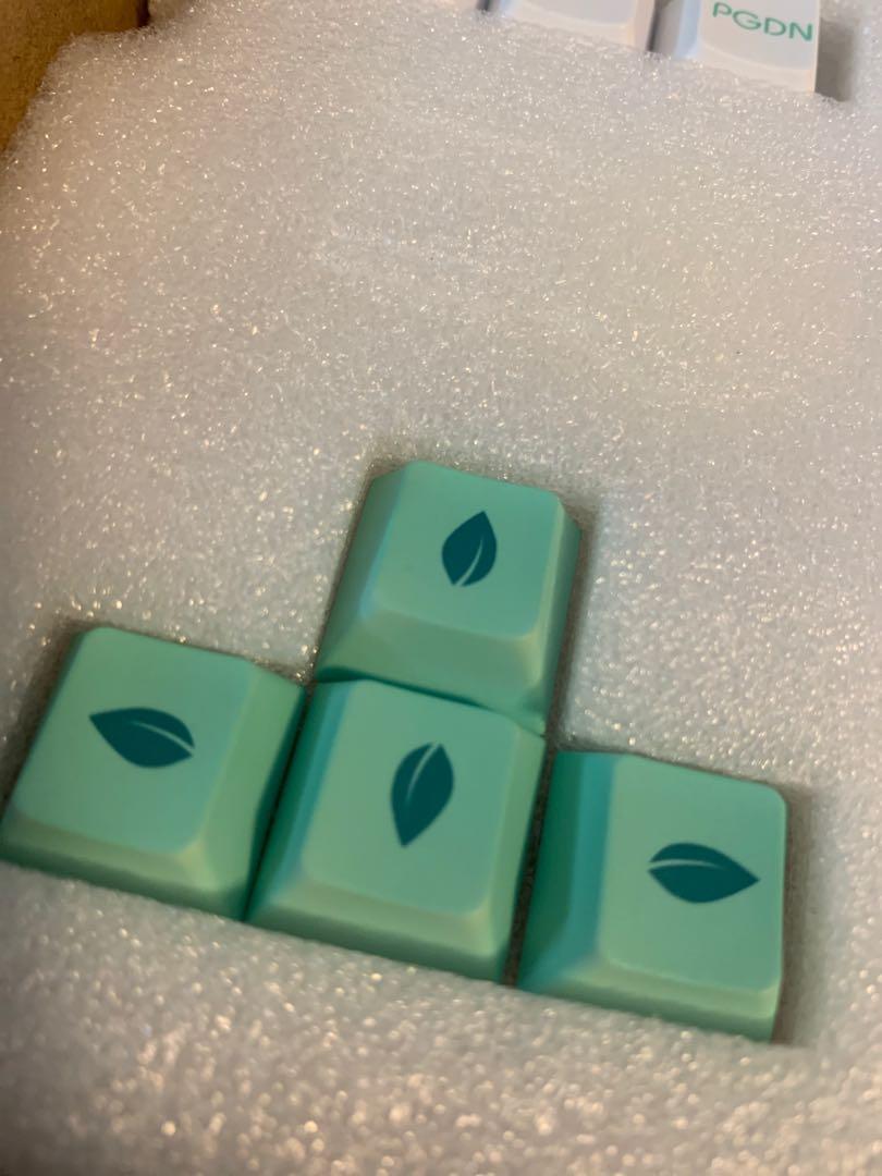 Mint Toffee Keycaps PBT Double Shot Cherry Profile Keycaps, Computers
