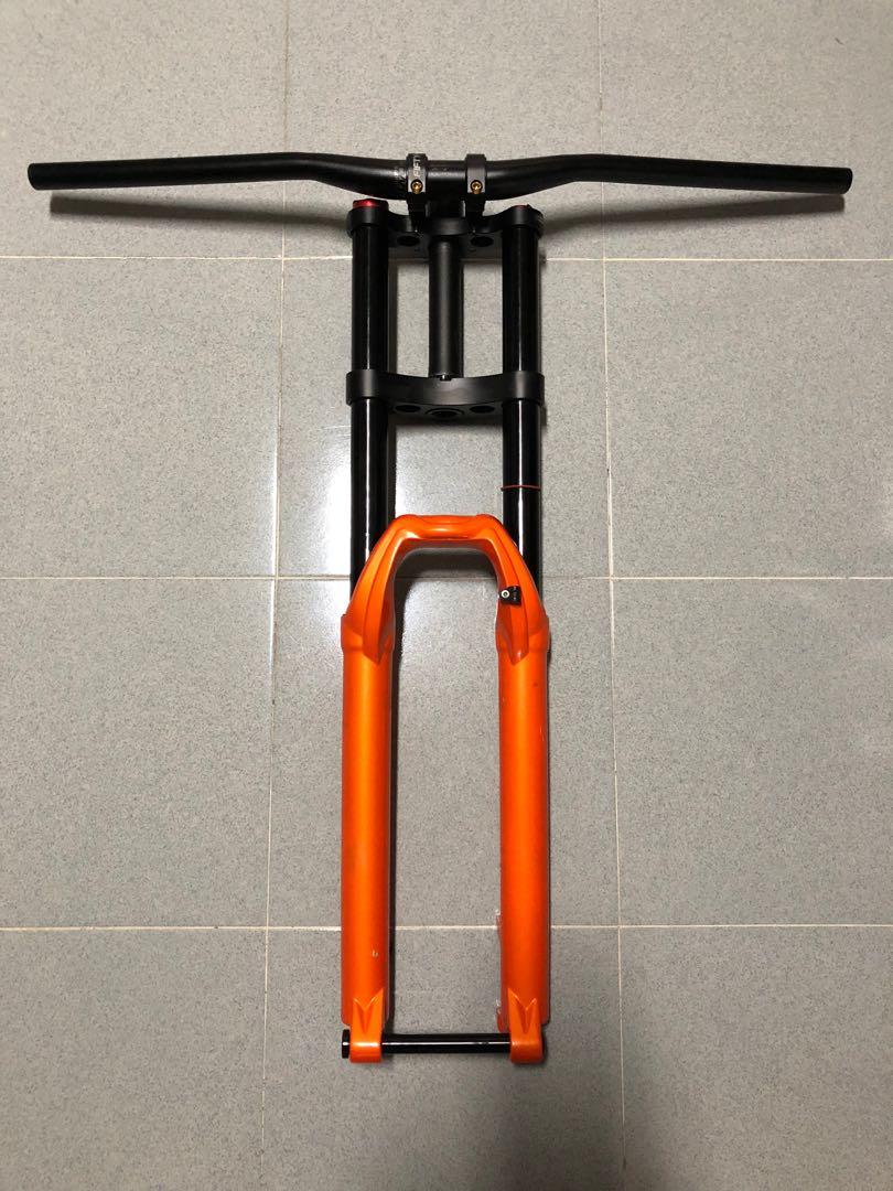 Double fork hotsell mtb