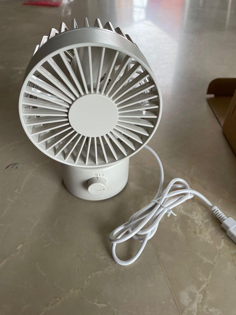 Muji USB desk fan, Furniture & Home Living, Lighting & Fans, Fans on