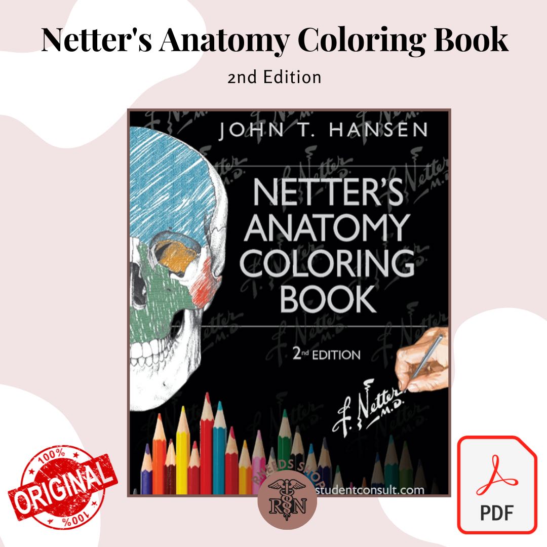 Netter S Anatomy Coloring Book 2nd Edition Hobbies Toys Books Magazines Textbooks On Carousell