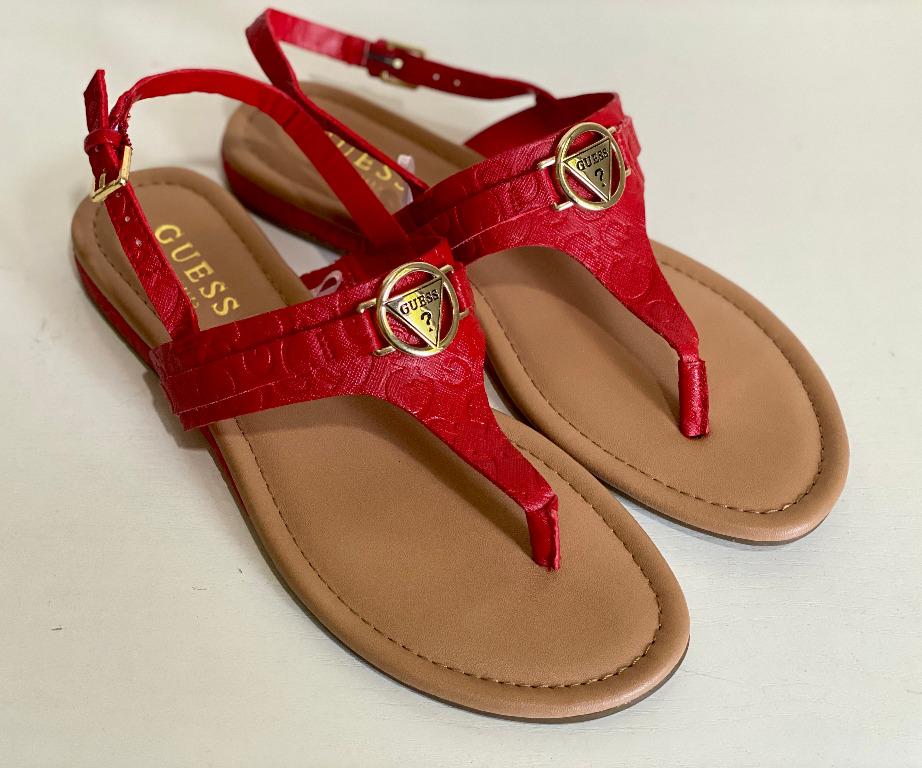 Guess sandals red on sale