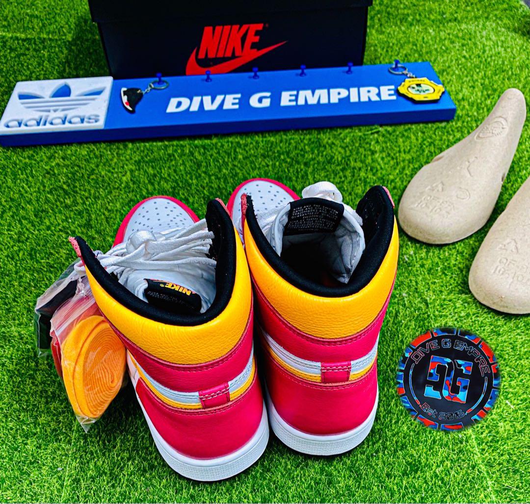 Nike Air Jordan 1 “Light Fusion Red”, Men's Fashion, Footwear, Sneakers