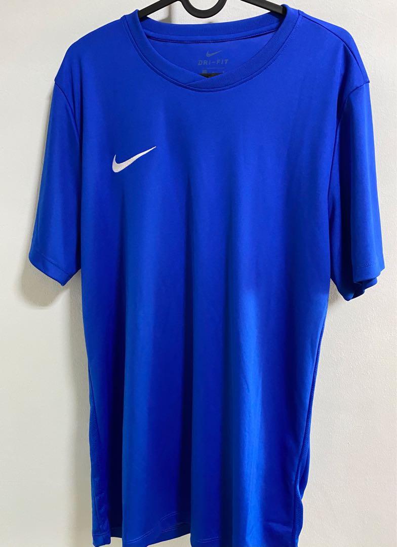 Nike DriFit Park Short Sleeve Jersey Blue, Men's Fashion, Tops & Sets