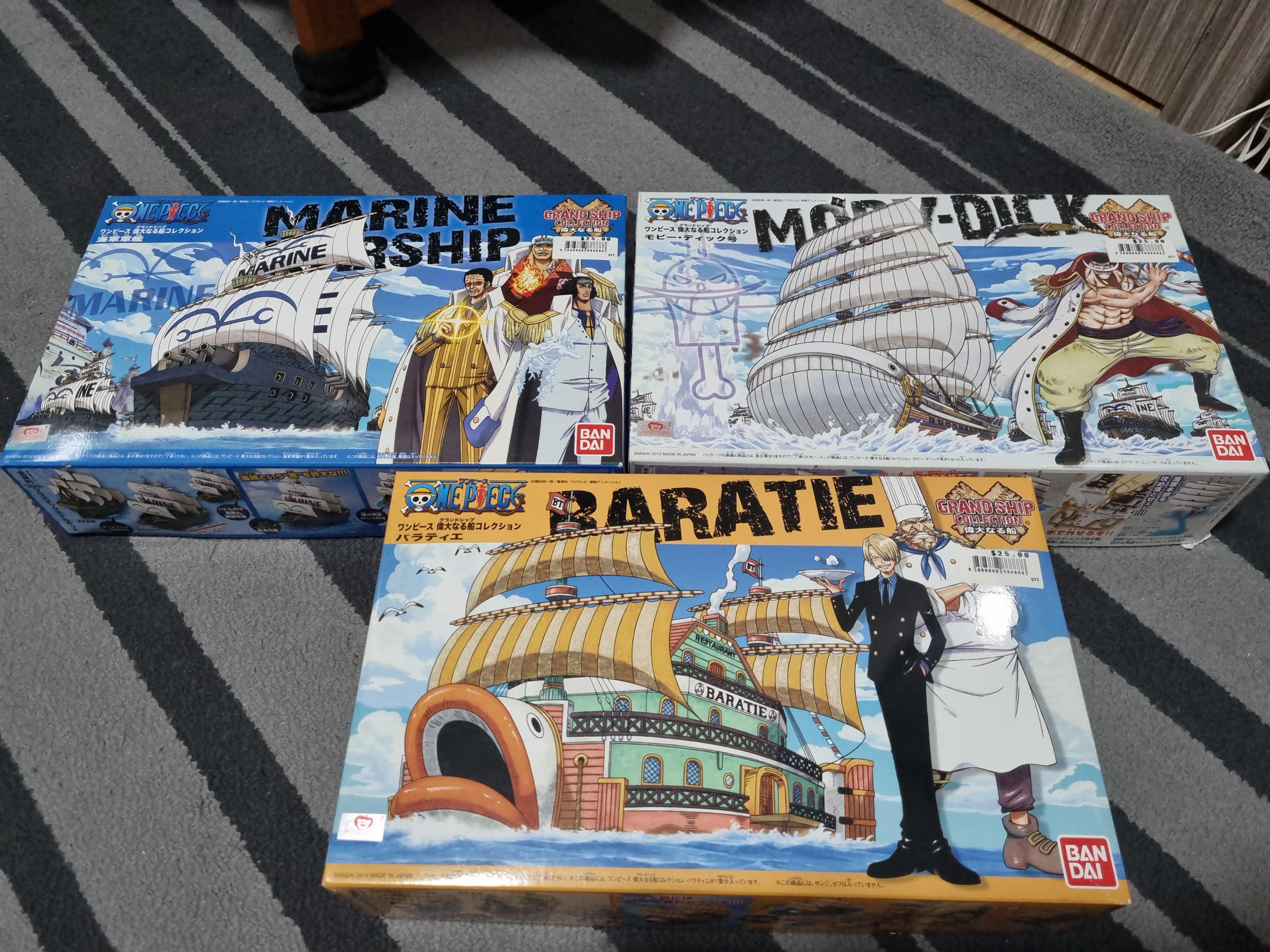 One Piece Model Kits Marine Ship Moby Dick And Baratie Hobbies Toys Toys Games On Carousell