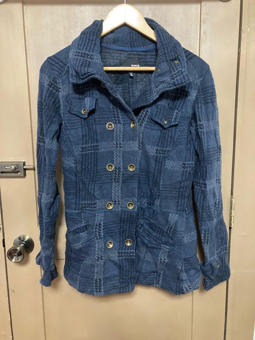 Hurley plaid outlet jacket