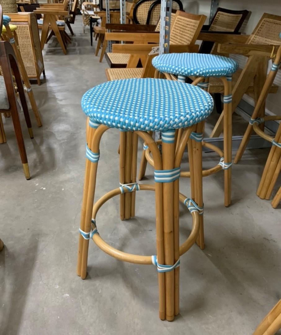 Outdoor rattan bar stool, Furniture & Home Living, Furniture, Chairs on