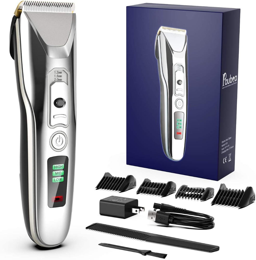 Paubea K18 Hair Clippers for men, Cordless Hair Trimmer, Professional