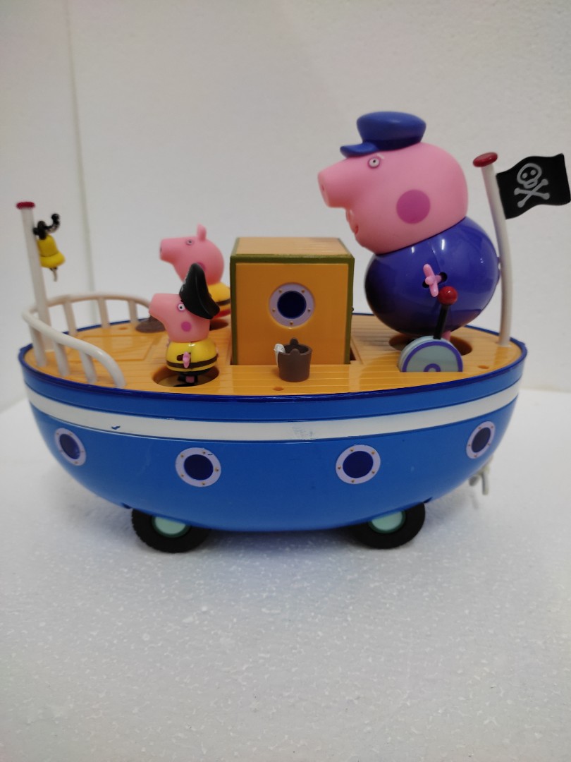 Peppa pig grandpa 2025 pig boat toy