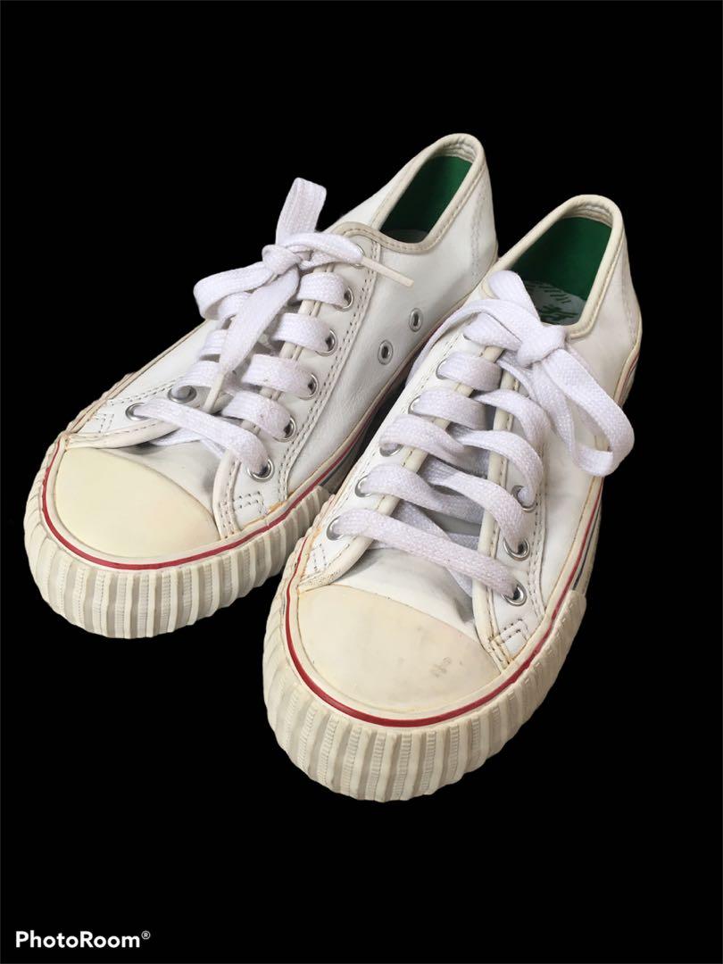 PF Flyers Leather White Low Top