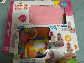 Preloved Tummy time and activity gym for newborn