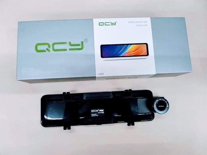 QCY H99 10.88" Touch Screen G-Sensor with Loop Recording Mirror Dashcam (Category: Video Cameras) located in Pasay City. Submitted by emil_online_shop (Listing ID 1096952369, Image 3). Description: ORIGINAL QCY H99 10.88 Full Screen 1440P + 1080P Touch Screen Night Vision Front and Rear Dual Dashcam 10.88-inch IPS Screen Display Upgraded big and full screen, more convenient and easier to operate DVR during driving. It also provides instant video 