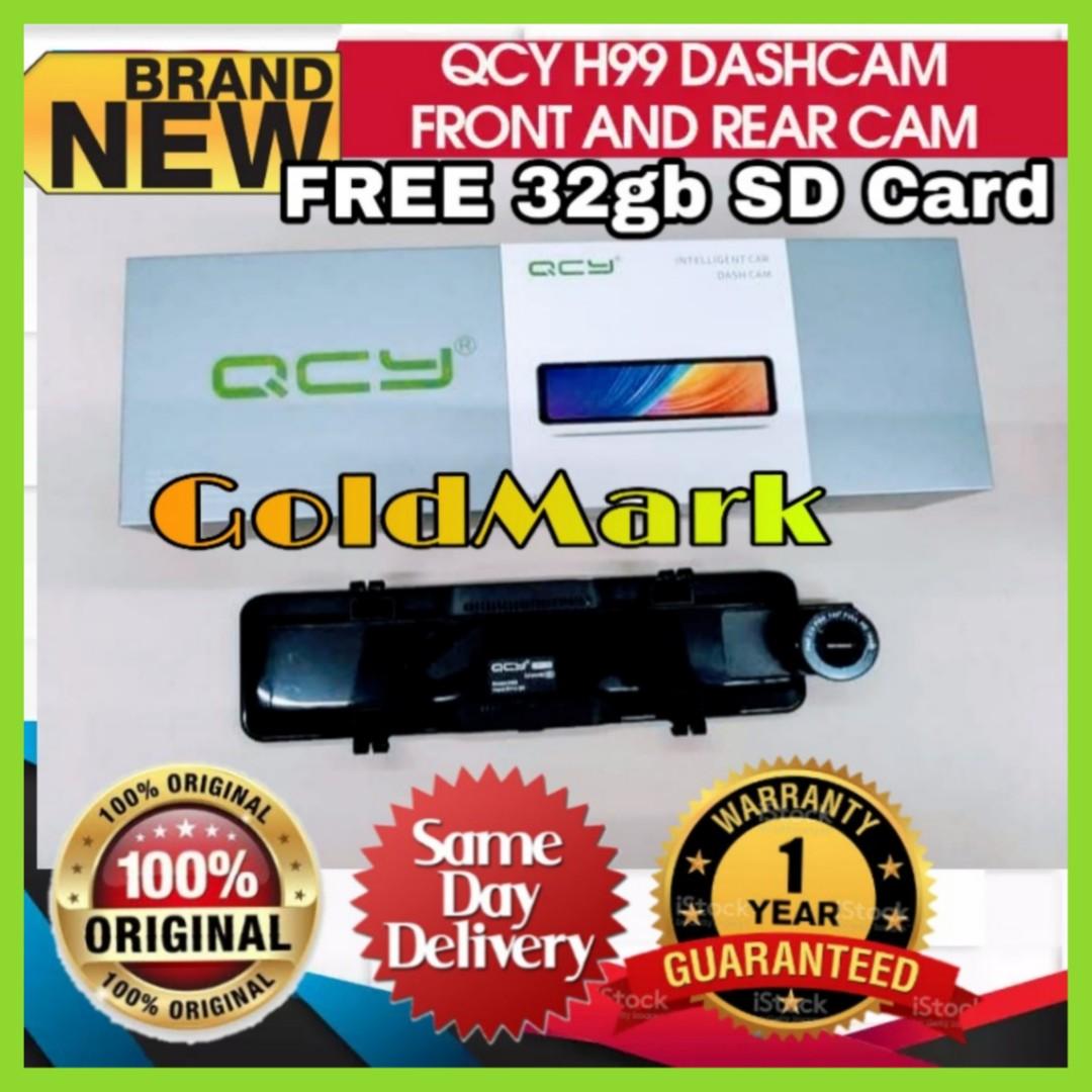 QCY H99 10.88" Touch Screen G-Sensor with Loop Recording Mirror Dashcam (Category: Video Cameras) located in Pasay City. Submitted by emil_online_shop (Listing ID 1096952369, Image 1). Description: ORIGINAL QCY H99 10.88 Full Screen 1440P + 1080P Touch Screen Night Vision Front and Rear Dual Dashcam 10.88-inch IPS Screen Display Upgraded big and full screen, more convenient and easier to operate DVR during driving. It also provides instant video 